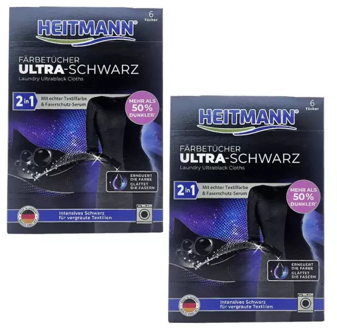 하이트만 울트라 검은옷 세탁시트 6매 2개(총12매), 6매입, 2개