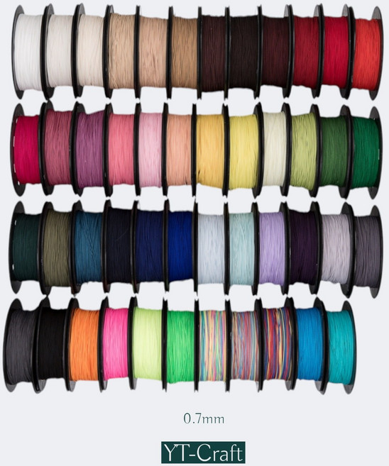 [YT공예] 나일론심지매듭실 0.7mm(고특)/170yd(1롤) 150m/36color 국내생산 매듭실, 44.파스텔믹스, 1개