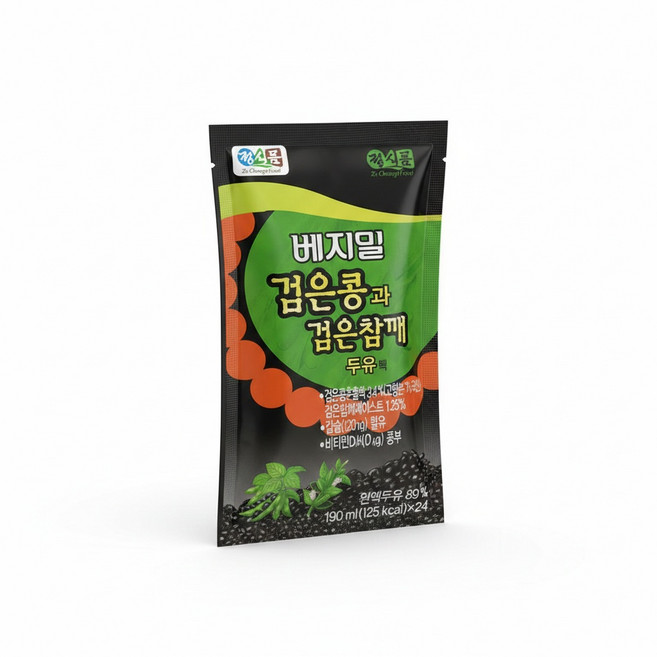 베지밀 검은콩과 검은참깨 두유 190ml 24개입, 24개