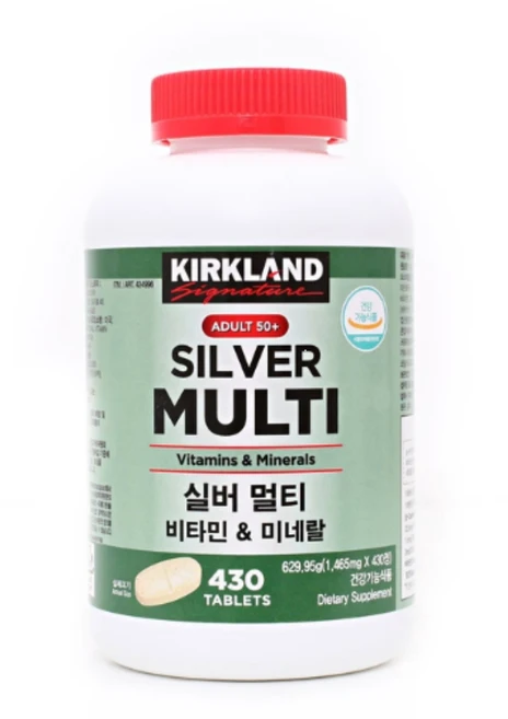 커클랜드 시그니쳐 실버 멀티비타민, 430정, 2개 - 쿠팡