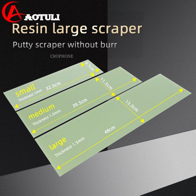 3pcs/1set 레진 스크래퍼 자동차 퍼티 스크래퍼 그린 레진 스크래퍼 스프레이 페인트 작업자 스크래핑 원자 재 스크래퍼 도구, 1세트