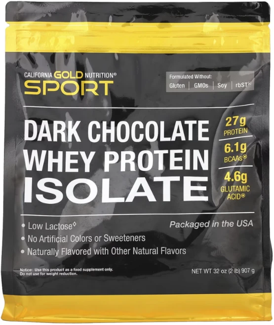 캘리포니아골드뉴트리션 스포츠 - 다크 초콜릿 분리유청단백질 907g(2lb), 1개, 907g - 쿠팡