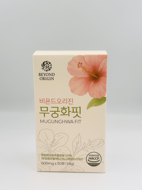 [비욘드오리진] 무궁화핏 600mg, 1개, 30정
