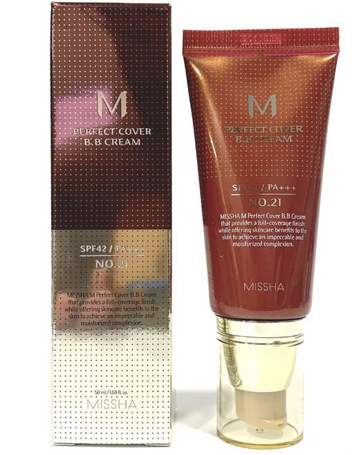 미샤 M 퍼펙트 커버 비비크림, 13호 밝은 베이지, 50ml, 1개