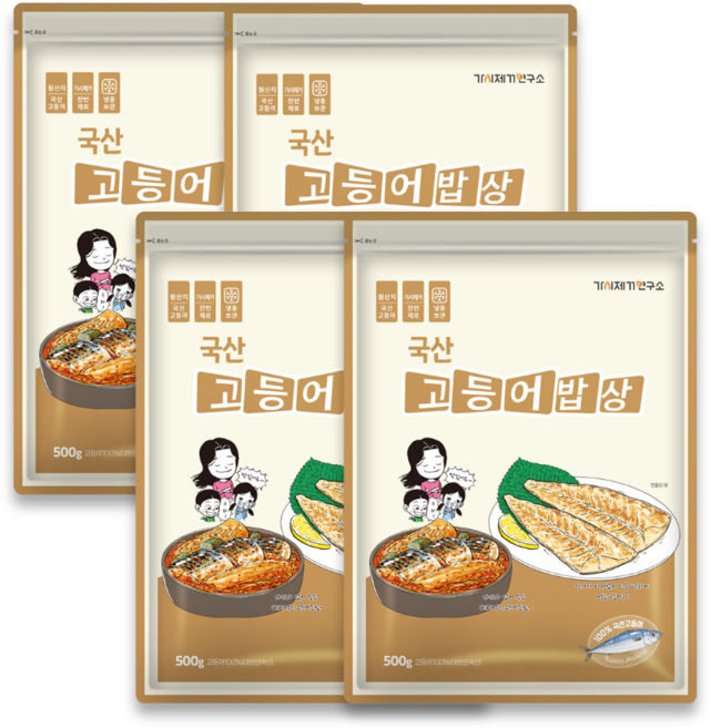 가시제거연구소 국산 제주 고등어밥상 총 2kg 순살 고등어, 500g, 4개