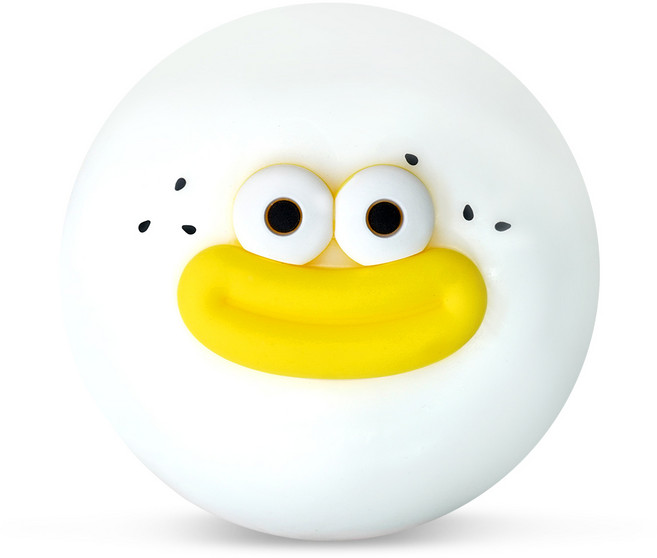 토이토 대왕 빵떡 말랑이 구름빵 스퀴시볼 슬라임 클레이, 1개, 190g, 화이트