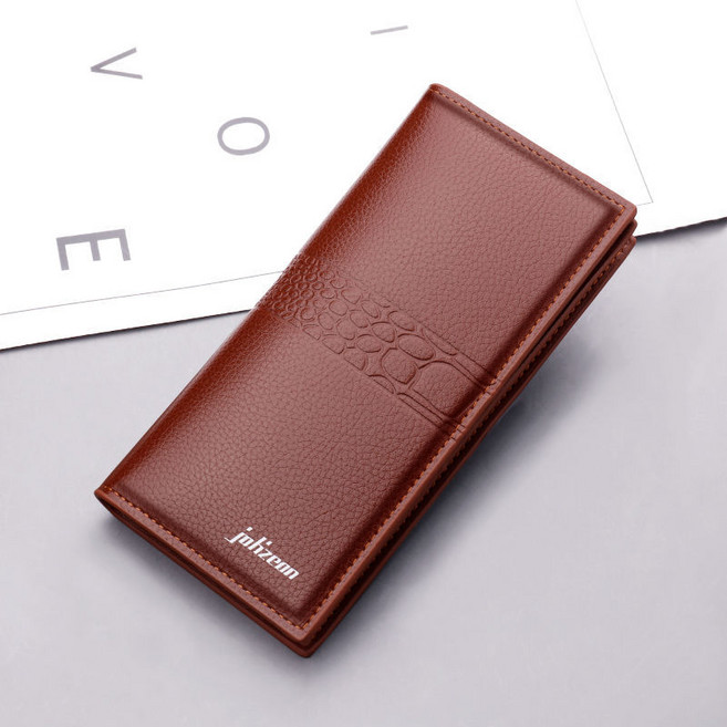 Skyciky 남자 장지갑 악어 패턴 가죽 버튼형 지퍼형 다중카드 수납 휴대폰 수납 대용량 지갑 DD2306