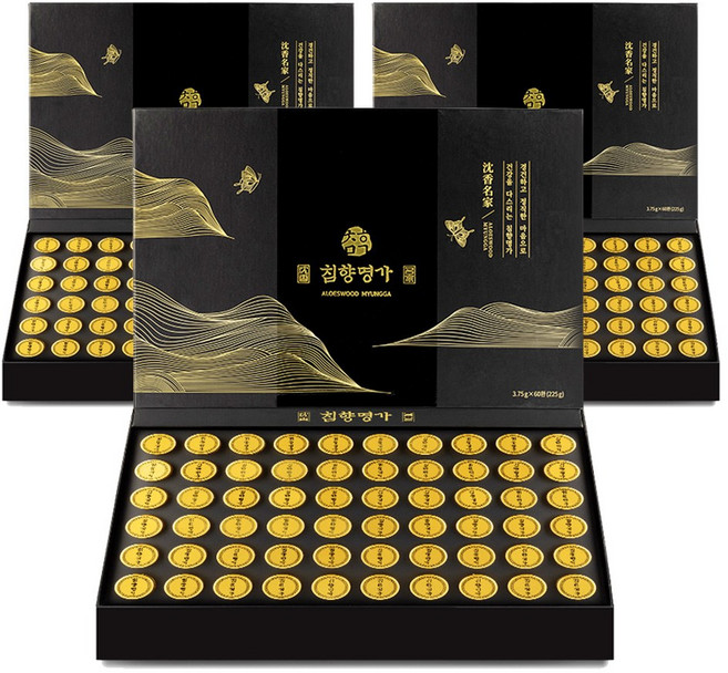 침향명가 명품 수 침향환 + 쇼핑백, 225g, 3박스