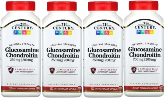 2+2 21st Century 글루코사민 콘드로이틴 오리지널 스트렝스 120정, 4개 - 쿠팡