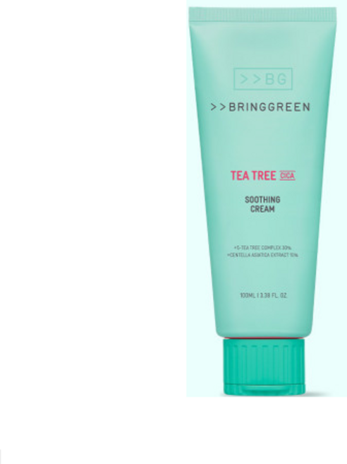 브링그린 티트리 시카 수딩 크림 플러스 100ml 강력한 수분 진정 효과, 1개