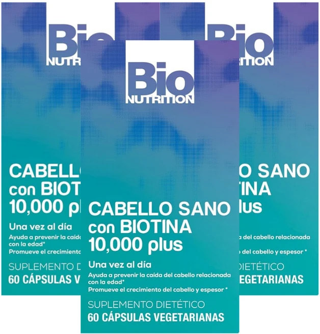 비오틴 건강한 모발 10 000 플러스 바이오뉴트리션 베지캡슐, 3개, 60정 - 쿠팡