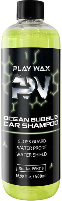 플레이왁스 오션버블 카샴푸 500ml 세정 코팅 발수 광택 고농축 스노우폼, 1개