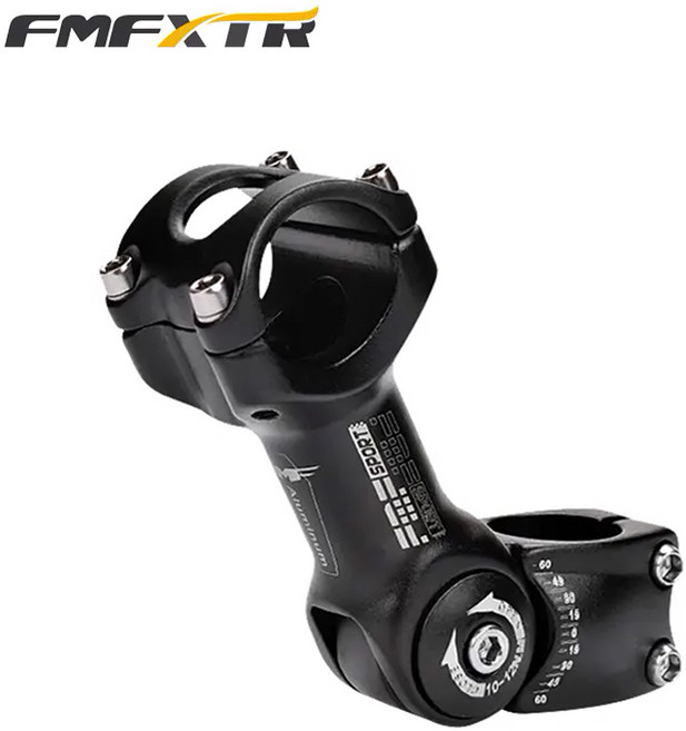 FMFXTR 헤드업 핸들 높이조절 각도조절 가변 스템 31.8mm 25.4mm 60도, 1개