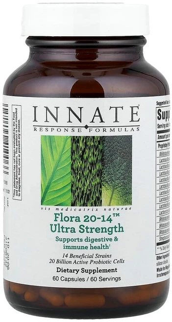 Innate Response Formulas Flora 20-14™ 울트라 스트렝스 캡슐 60정 INN-41006, 1개 - 쿠팡
