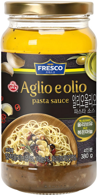 오뚜기프레스코 알리오올리오 파스타소스, 380g, 1개