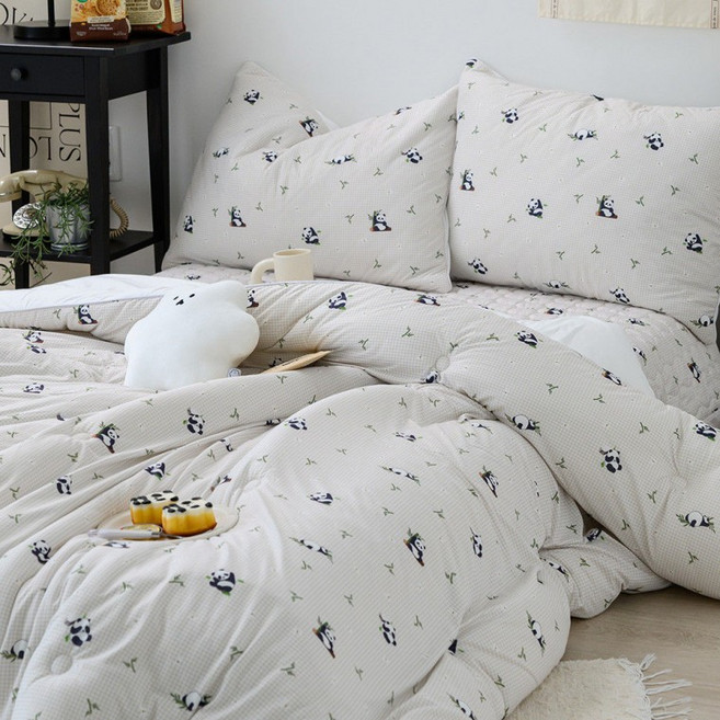 해피니 이불베개세트 주토피아 차렵이불 베개세트 퀸 Q 베이지 베개솜 별매