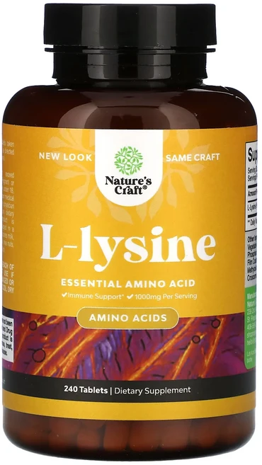 새해 첫좋은선물 Nature's Craft l-라이신 240정(1정당 500mg) 제대로 할인합니다, NaturesCraftl라이신240정1정당500mg, 1개, 240정 - 쿠팡