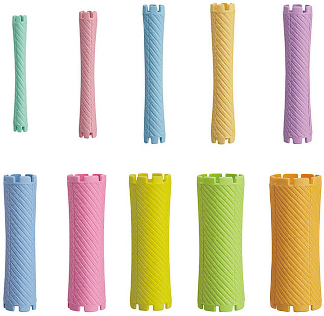 다다올 볼륨 롯드 1-10까지 다양한 사이즈 펌롯드 헤어롯드, 1개, 볼륨롯드 1호 6개입