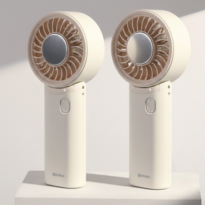 블링코 휴대용 냉각 선풍기 목걸이 핸디형 손선풍기, 2개