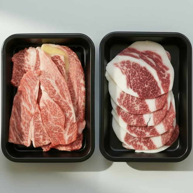 투뿔 1++ 한우 모듬세트 소고기 구이용, 1kg, 1개