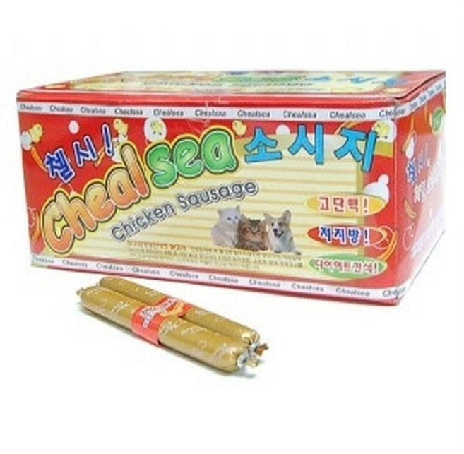 고소한 강아지 영양간식 닭가슴살 소시지 120개입 rka*44761iF, 1, 25g