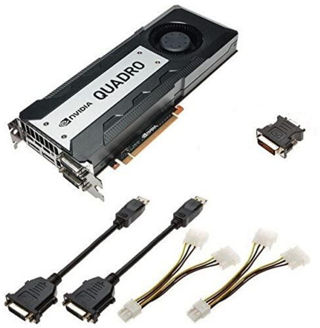 Nvidia Quadro K6000 12GB GDDR5 PCIe 3.0 x16 GPU 케플러 그래픽 프로세싱 유닛 비디오 어댑터 900-52081-0050-000 699-520