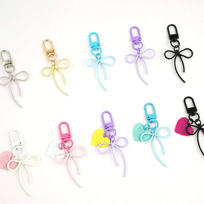 귀여운 리본 에어팟 키링 가방 참장식 열쇠고리 키홀더 버즈 케이스