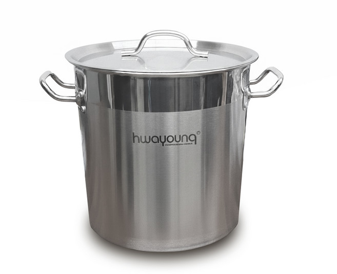 곰솥 들통 육수통 인덕션 스텐 식깡 사골 위생용기, 1개, 3GL, 25cm