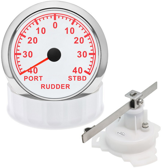 자동차 속도계 방수 보트 옴 러더 센서 190 85mm LED 24V 각도 12V 0 적색 표시기 요트 해양 백라이트, Type B with sensor 2, 1개