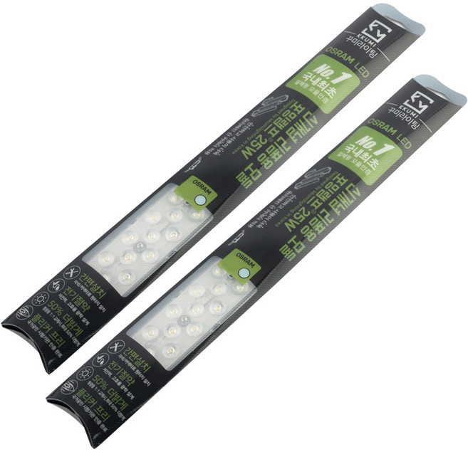 안정기 일체형 LED모듈 25W 오스람칩, 2세트, 주광색