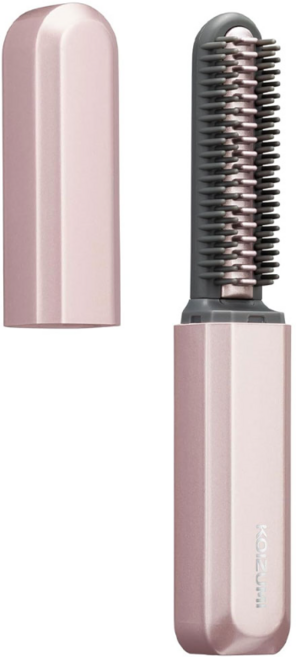 코이즈미 KOIZUMI 미니 무선 앞머리 휴대용 고데기, KHR-6420-PK, 핑크