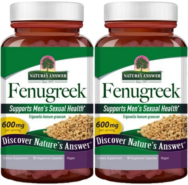 네이처스앤서 호로파 600mg, 2개, 90정 - 쿠팡