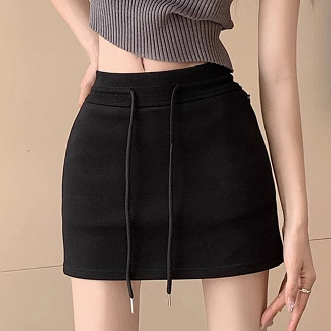 cammello H라인 트레이닝 미니 밴딩 스커트 속바지 고무줄 치마 빅사이즈