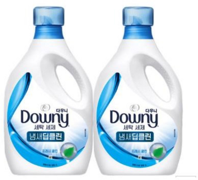 다우니 냄새 딥클린 프레시 클린 세탁세제 본품, 1.9L, 1개입, 2개
