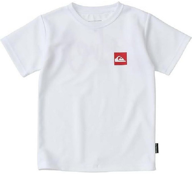 퀵실버 키즈 반팔 래쉬가드 수영복 KLY251010 화이트 남아 여아 어린이 아기 주니어