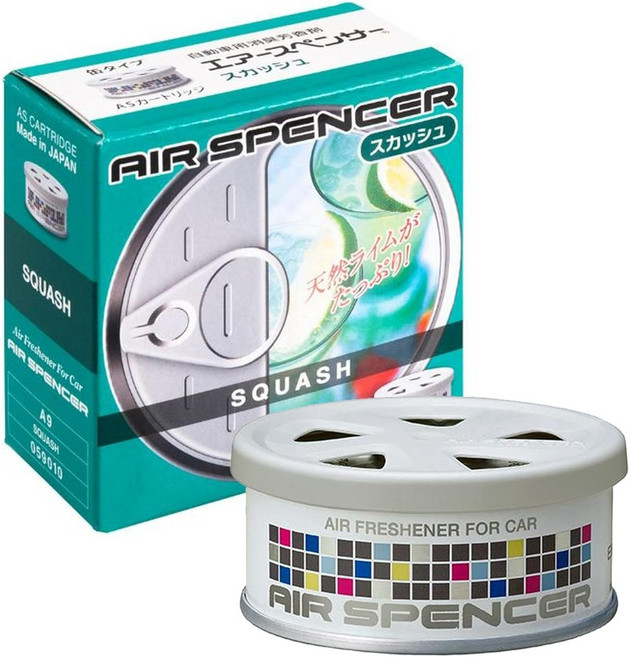 EIKOSYA 에이코샤 차량용 공기탈취제 에어스펜서 카트리지 거치형 리필 마린스쿼시 40g A19, 1개