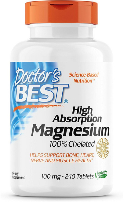 닥터스 베스트 킬레이트 고흡수성 마그네슘 미네랄100mg, 240정, 2개