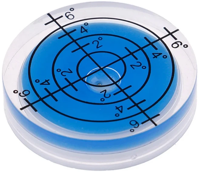 32mm 스피릿 버블 레벨 표면 학위 마킹 라운드 측정 미터 아크릴 건설 수동 도구, 01 3