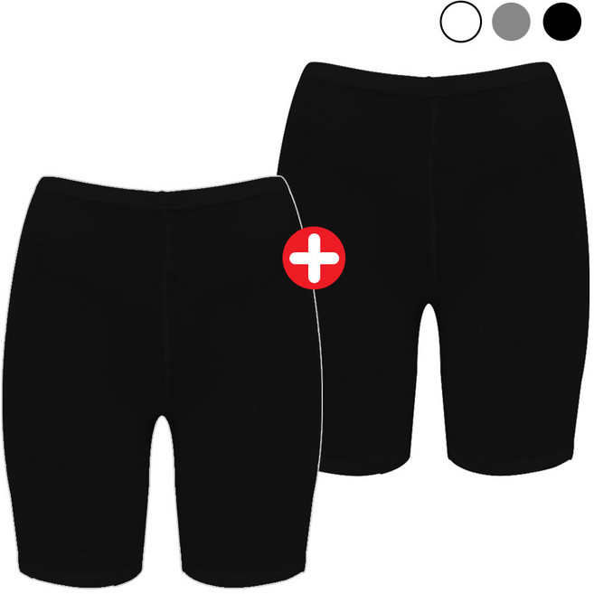 마켓콩 여성 면스판 속바지 5부(2p)-쫄반바지 이너웨어