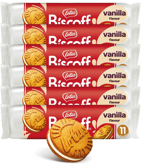 로투스 비스코프 샌드 바닐라맛, 110g, 6개