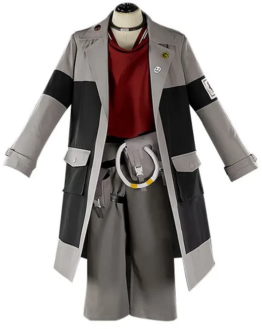 Gachiakuta Zanka Enjin 애니메이션 코스프레 의상 유니폼 초커 Akuta Cleaners 할로윈 파티 카니발 파티, 04 L, 02 Enjin