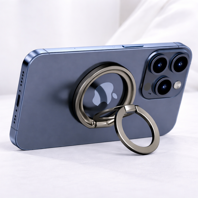 옥타기지 맥세이프 그립 스마트톡, 1개, 블랙