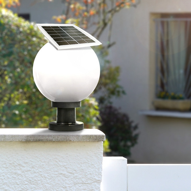 나눔조명 태양광 문주등 구슬등 호박등 엔틱 태양열 LED 조명 PC글로브 데크 테라스, 01.30LED 태양광 구슬등 25호(받침P)