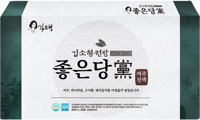 김소형 원방 유기농 여주 꾸지뽕 바나바 혼합 진액 클린 프리미엄, 2.4L, 1박스