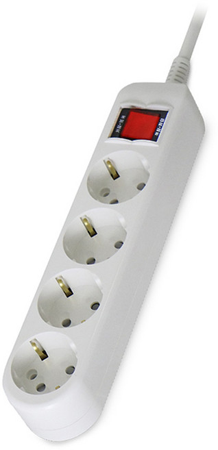 정비공 국산 멀티탭 4구 1.5m 과부하 차단 안전 접지 통합 스위치 멀티 콘센트, 1개