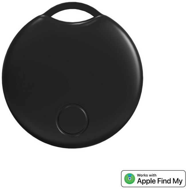 蘋果FindTag藍牙定位器，適用Apple Find My，防丟器, 1個, 黑