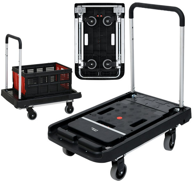 대명상사 무소음 접이식 핸드카트 손수레 가정용 카트, 1개