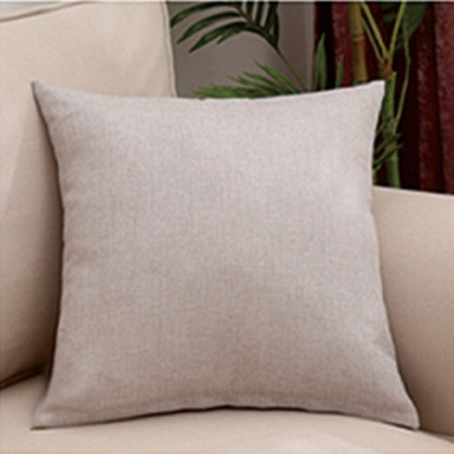 소프트 컬러 무지 린넨 쿠션커버 2개 세트, 라이트그레이