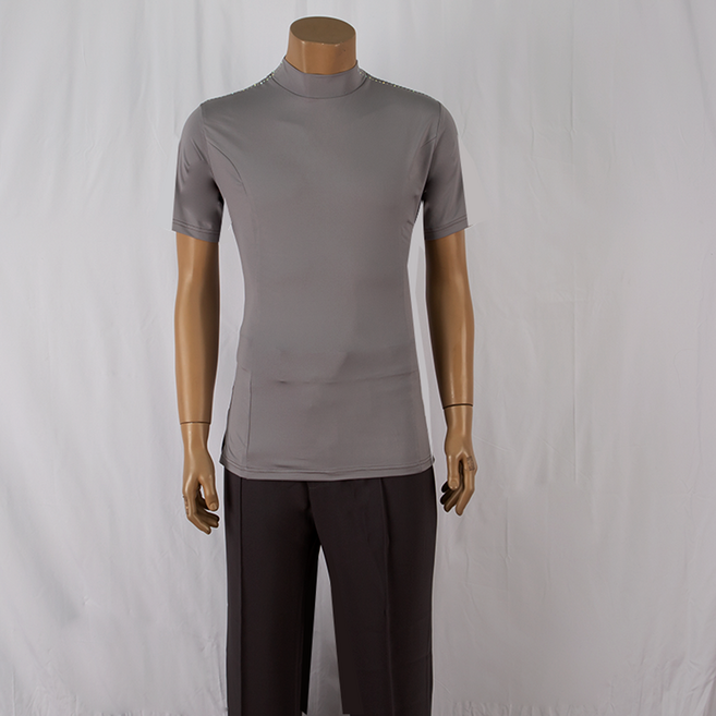 댄스인서울 쿨맥스 UV 반폴라 반팔 티 4색, 회색