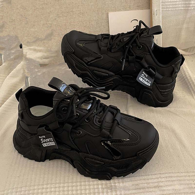 여성 클래식 통굽 스니커즈 발편한 캐주얼 키높이 운동화